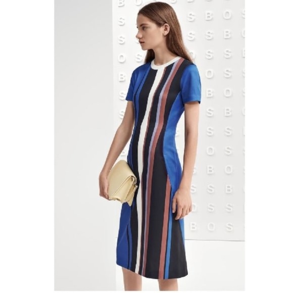 Hugo Boss Dresses & Skirts - HUGO BOSS Elorna Stripe Dress